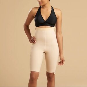 Marena Recovery Black High-Waist Girdle With Separating Zippers Style No. LGS-SZ